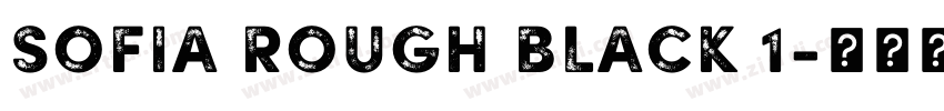Sofia Rough Black 1字体转换